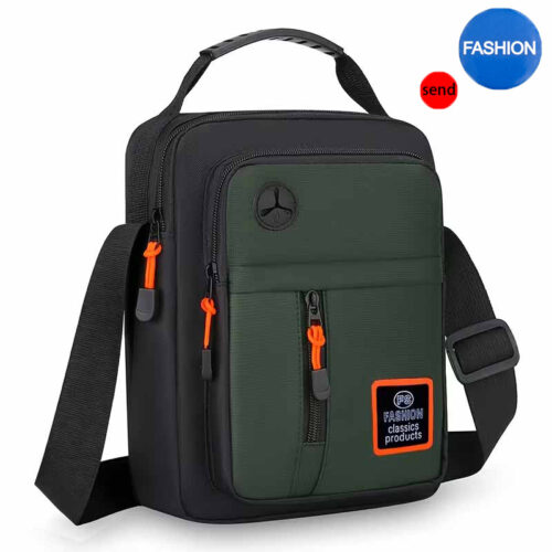 Sac à Main & Bandoulière Urbain pour Homme  Organisation optimale : Ses multiples poches compartimentées accueillent facilement tous vos essentiels (portefeuille, clés, mini-tablette, etc.).