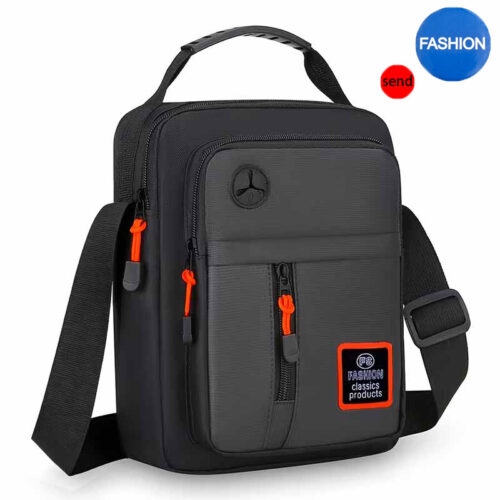 Sac à Main & Bandoulière Urbain pour Homme  Organisation optimale : Ses multiples poches compartimentées accueillent facilement tous vos essentiels (portefeuille, clés, mini-tablette, etc.).