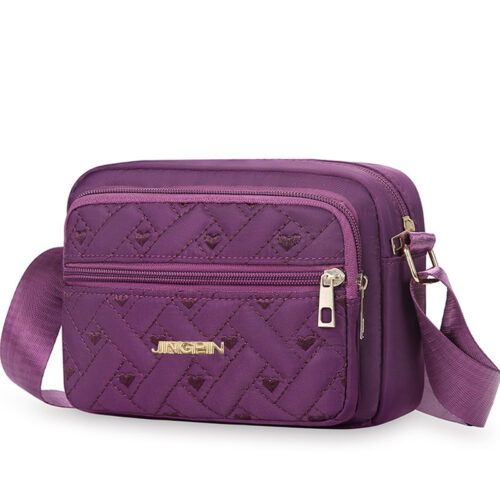 Sac Multicolore à Épaule pour Femme – Spacieux & Pratique pour l'Hiver [Fermeture éclair aléatoire