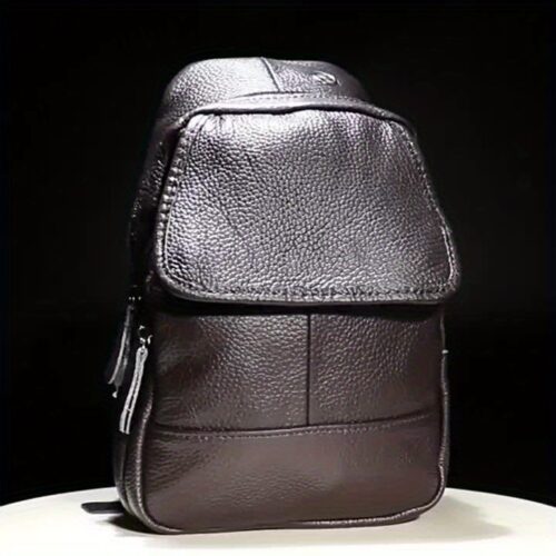 Sac de poitrine en cuir pour homme et femme
