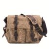 Sac messager en toile vintage pour homme