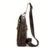 Sacoche en cuir véritable, sac à bandoulière