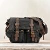 Sac messager en toile vintage pour homme