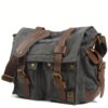 Sac messager en toile vintage pour homme