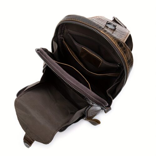 Sacoche en cuir véritable, sac à bandoulière