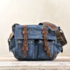 Sac messager en toile vintage pour homme