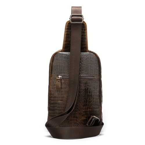 Sacoche en cuir véritable, sac à bandoulière