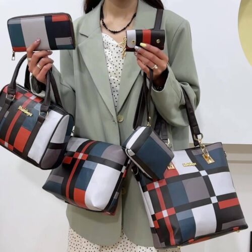 Ensemble 6 pièces sac à main et bandoulière