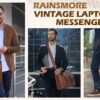 Sac Messager pour Hommes en Cuir PU Vintage