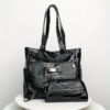 Ensemble 3 pièces sac à main crocodile
