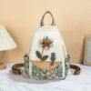 Sac à dos chat style ethnique Élégance artisanale