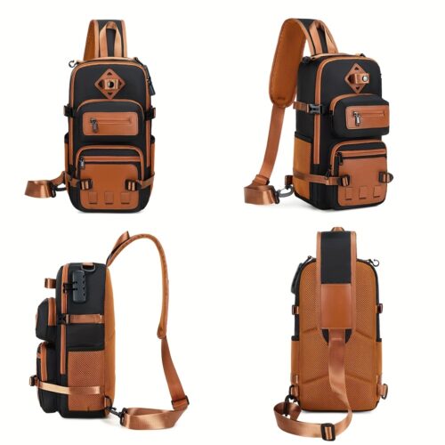 Sac bandoulière anti-vol grand format Poitrine & randonnée