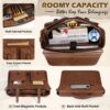 Sac Messager pour Hommes en Cuir PU Vintage