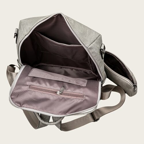 Set 2 pièces sac à dos grande capacité et petit sac à main