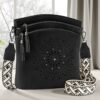 Sac bandoulière femme sculpté avec pampille exquise