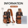Sac bandoulière anti-vol grand format Poitrine & randonnée