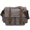 Sacoche PC Portable 15,6" Homme en Toile Vintage — Grande Capacité & Ultra-Durable