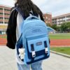 Ensemble 5 pièces sac à dos scolaire pour adolescent