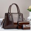 Ensemble Sacs 3 Pièces Motif Crocodile