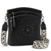 Sac bandoulière femme sculpté avec pampille exquise