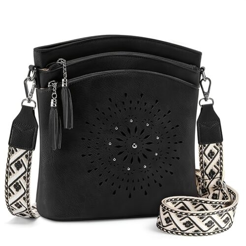 Sac bandoulière femme sculpté avec pampille exquise