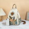 Sac à dos chat style ethnique Élégance artisanale