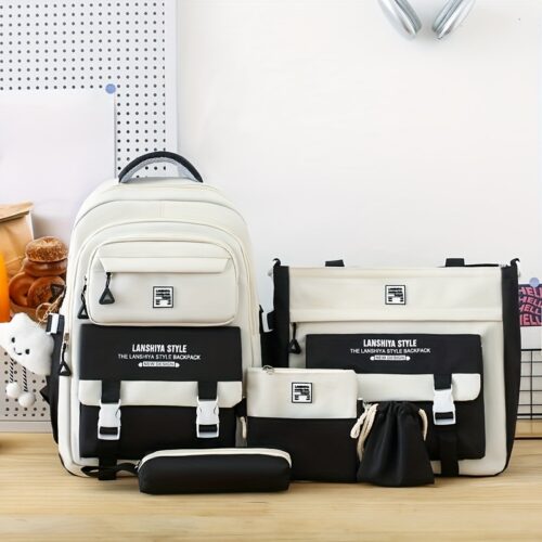 Ensemble de Sac à Dos pour Adolescent 5 Pièces