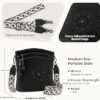Sac bandoulière femme sculpté avec pampille exquise