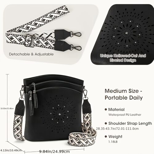 Sac bandoulière femme sculpté avec pampille exquise