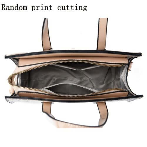 Sac à main pour femme à motif crocodile et liseré verni
