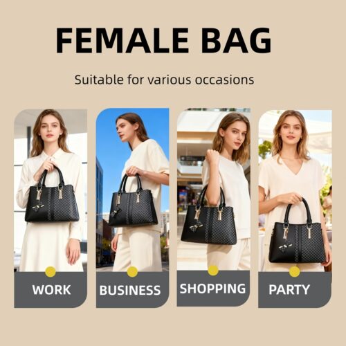 Ensemble de 3 sacs à main texturés haut de gamme