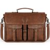 Sac Messager pour Hommes en Cuir PU Vintage