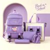 Set 5 pièces sac à dos scolaire motif chien Kawaii