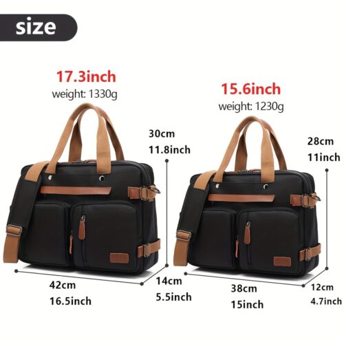 Sac à dos et bandoulière convertible 3-en-1 pour homme