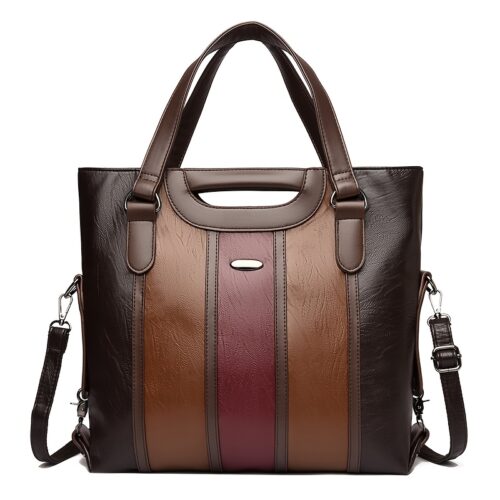 Sac fourre-tout patchwork rétro à blocs de couleur