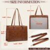 Sacoche pour femme 39,62 cm en cuir PU
