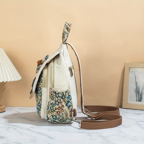 Sac à dos chat style ethnique Élégance artisanale