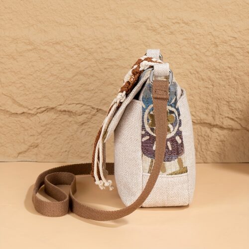 Sac Bandoulière Bohème Tissé à la Main Style Ethnique