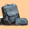 Set 2 pièces sac à dos grande capacité et petit sac à main