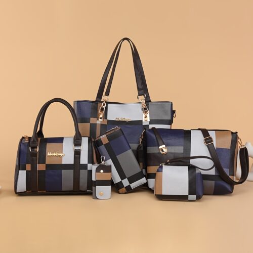Ensemble 6 pièces sac à main et bandoulière