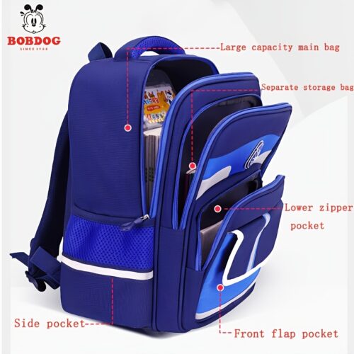Sac à dos universitaire léger multi-poches