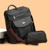Set 2 pièces sac à dos grande capacité et petit sac à main