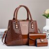 Ensemble Sacs 3 Pièces Motif Crocodile