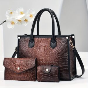 Sac à Main Luxe Effet Crocodile :