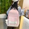 Ensemble 5 pièces sac à dos scolaire pour adolescent