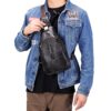 Sac bandoulière et sac à dos homme en cuir pleine fleur