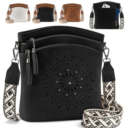 Sac bandoulière femme sculpté avec pampille exquise
