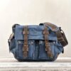 Sac messager en toile vintage pour homme