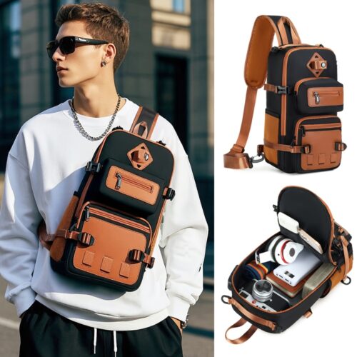 Sac bandoulière anti-vol grand format Poitrine & randonnée