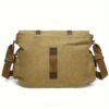Sacoche PC Portable 15,6" Homme en Toile Vintage — Grande Capacité & Ultra-Durable